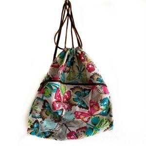 Thirty One butterfly drawstring bag